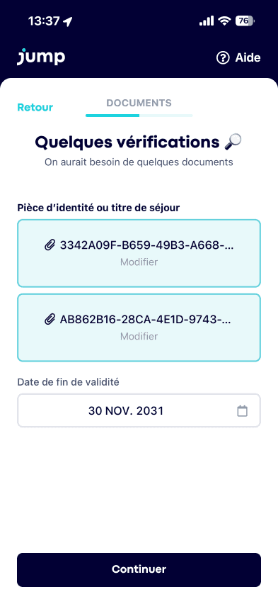 Jump web app — full dashboard
